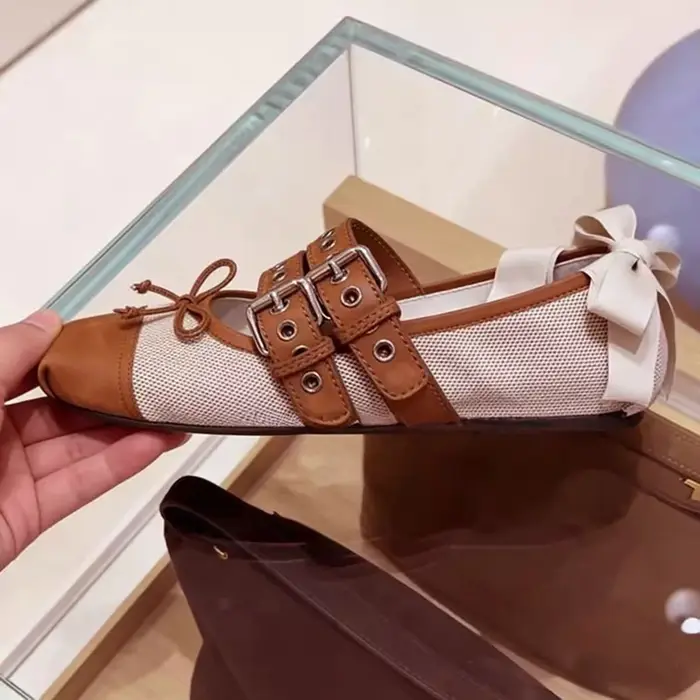 Nouvelles chaussures plates Mary Jane de luxe pour femme