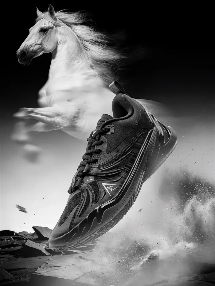 Baskets RIGORER Austin Reaves AR3 'Dark Horse' – Chaussures de basket-ball noires antidérapantes et résistantes à l'usure Z325360910-9