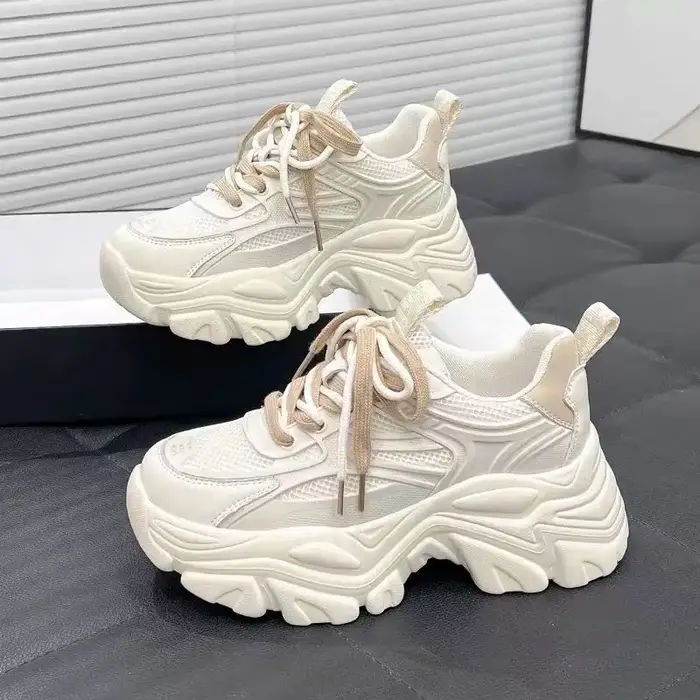 Baskets à lacets pour femmes, chaussures de course respirantes, antidérapantes, résistantes à l'usure, vulcanisées, de haute qualité, de styliste