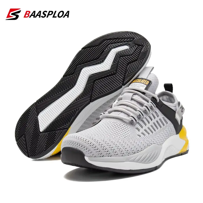 Baasploa chaussures de course légères pour hommes décontracté hommes concepteur maille respirant bas