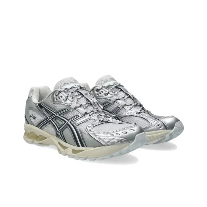 ASICS GEL Nimbus 10.1 Chaussures de course décontractées basses unisexes Blanc Argent 1203A820-100