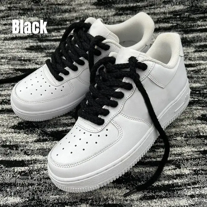 Lacets Lumineux en Lin et Coton pour Chaussures de Basket-ball, Accessoires de Décoration, Dunk SB A