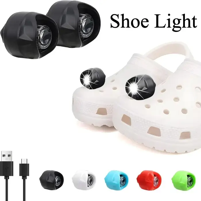 2 pièces chaussures lumières illuminent vos activités de plein air avec le phare LED chaussure lumière