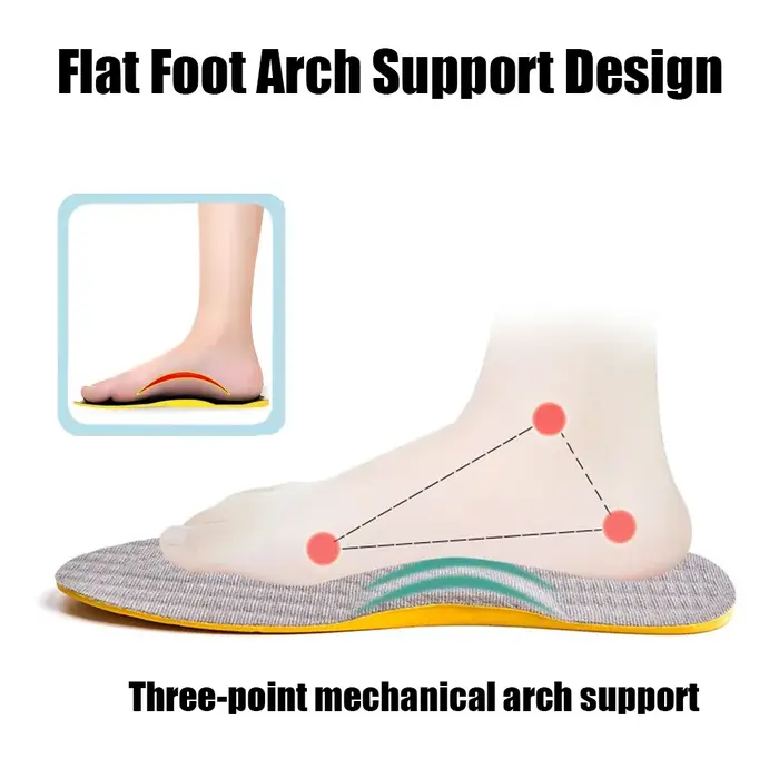 Semelles Orth4WD pour Pieds Plats, O/X-Leg, Support de Voûte Plantaire, pour Fasciite Plantaire, Cou