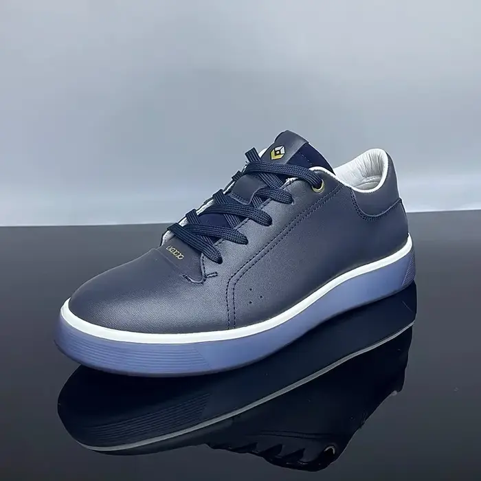 Chaussures d'entraînement respirantes en cuir véritable pour hommes, baskets de marche en plein air,