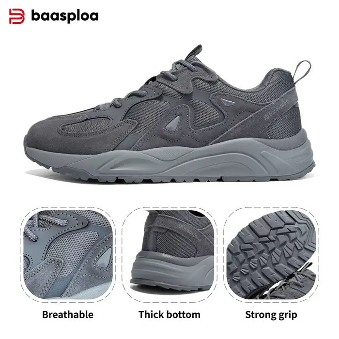 Baasploa – chaussures de marche en maille respirante pour hommes