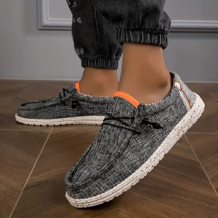 Chaussures pour hommes mocassins en toile