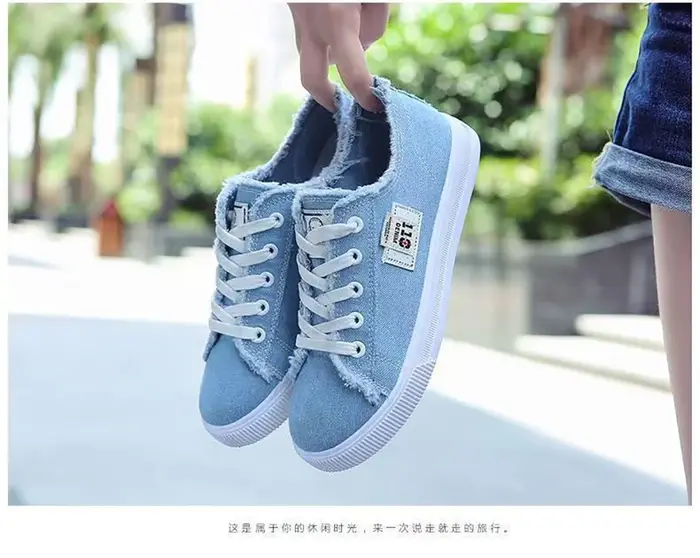 Baskets basses en toile pour femme Printemps-Été 2026