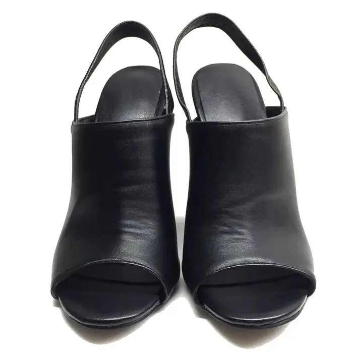 Sandales compensées noires pour femmes
