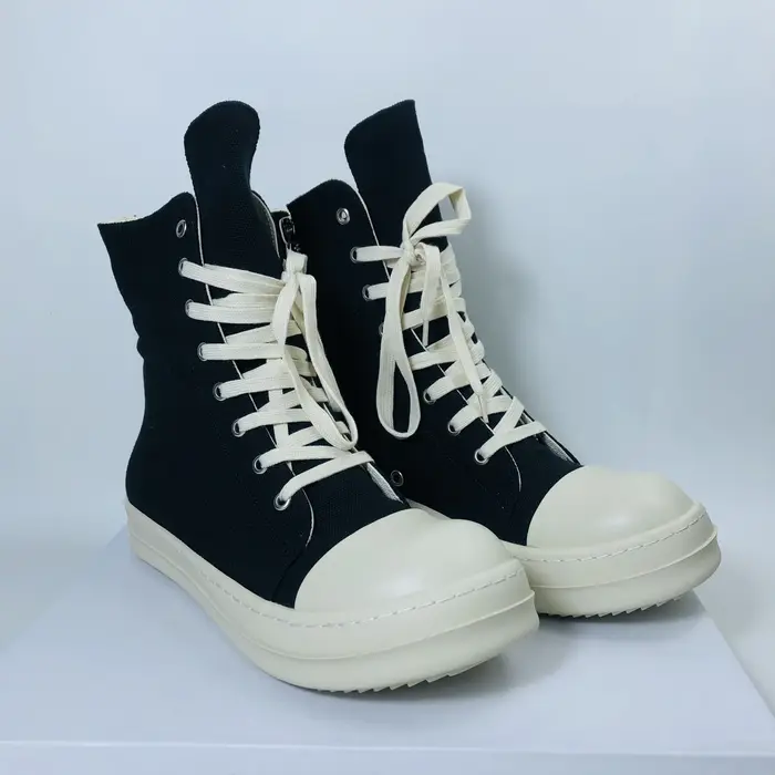 Hommes chaussures hautes décontracté femmes toile baskets à lacets Zip luxe haute rue automne chauss