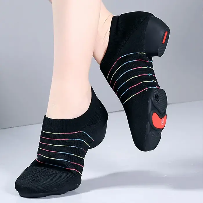 Chaussures de professeur de danse pour femmes, chaussures de danse de salon professionnelles en plei