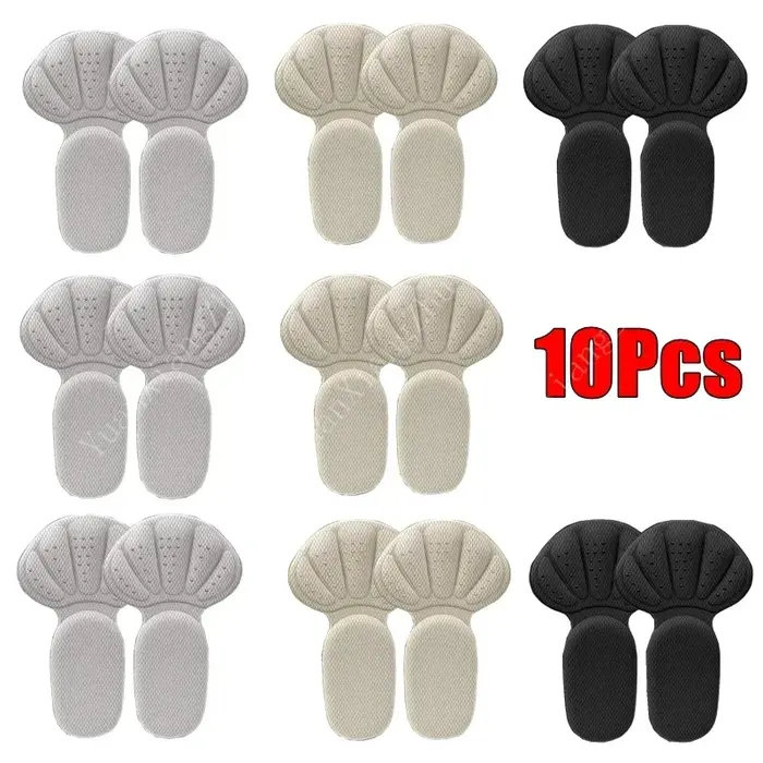 Autocollants de protection de talon en forme de T, coussinets de pieds pour baskets, coussinets de c