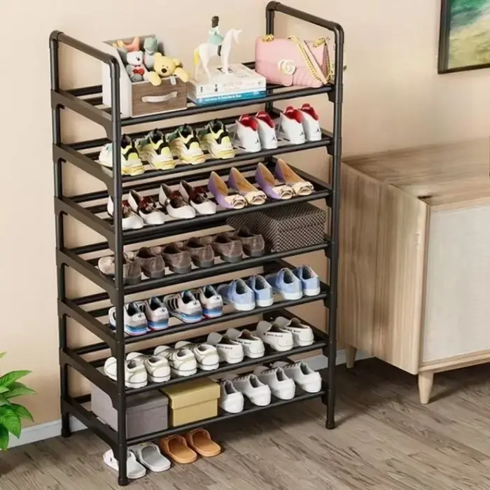 Étagère à chaussures multi-niveaux empilable