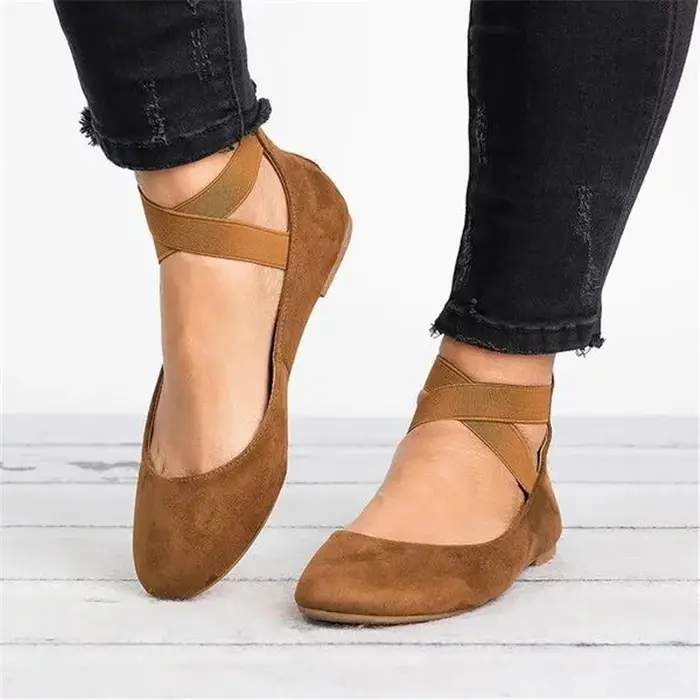 Ace Pace-Ballerines plates à lacets pour femme