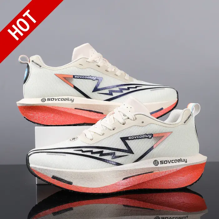Chaussures de course marathon légères en carbone