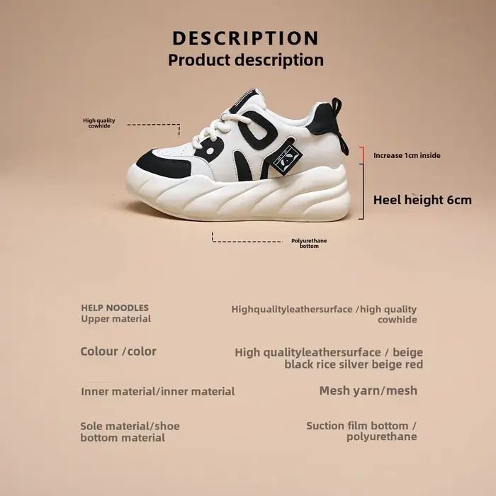 Chaussures Panda Noires et Blanches Polyvalentes Décontractées et Sportives pour Femme – Nouvelle Collection Printemps
