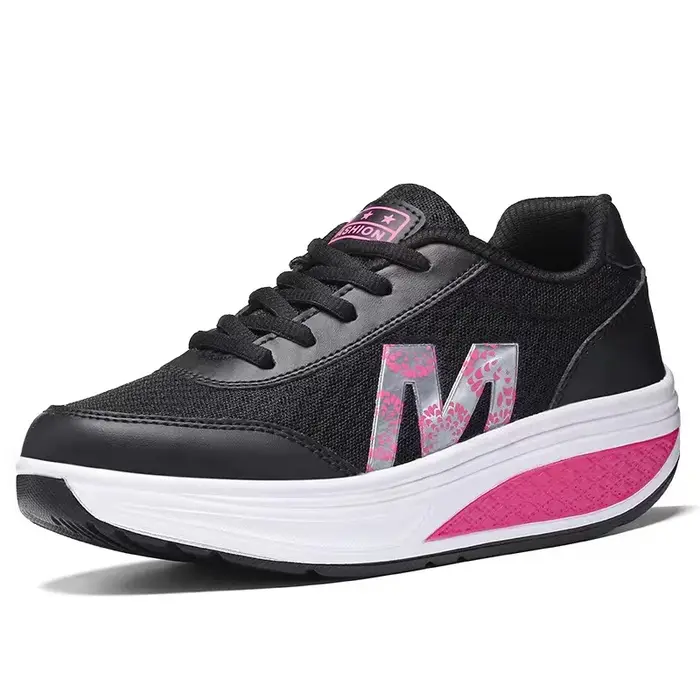 Taoinection-Baskets à l'offre elles compensées pour femmes, chaussures de sport respirantes, slim et