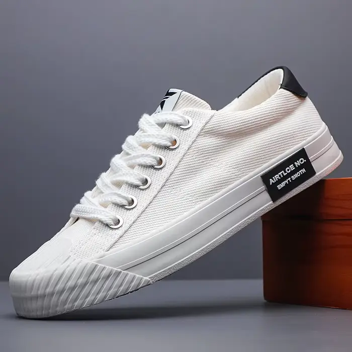 Chaussures Plates Légères Décontractées en Toile pour Homme