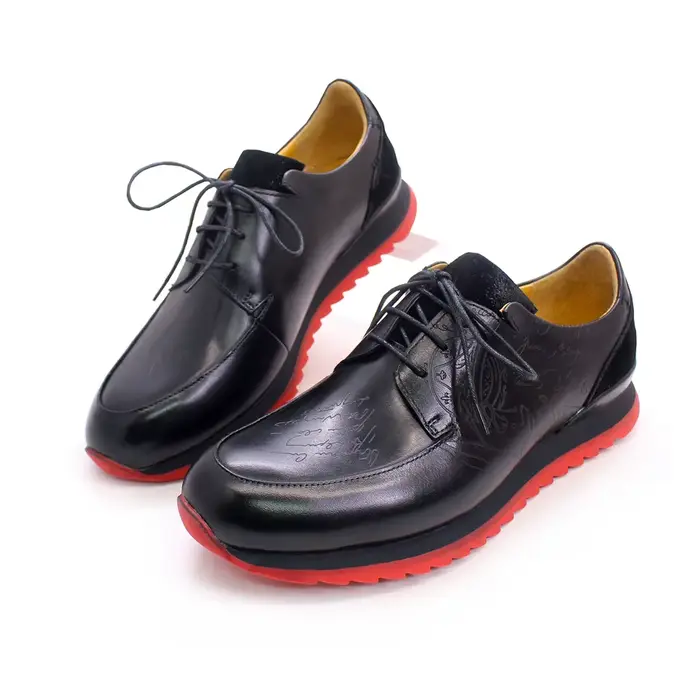 Chaussures en cuir à lacets pour hommes