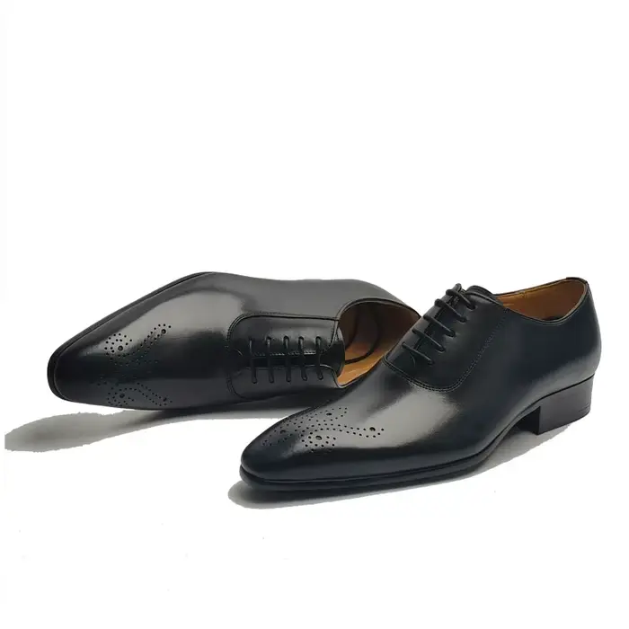 Chaussures en cuir pour hommes de mariage faites à la main de haute qualité chaussures de bureau for