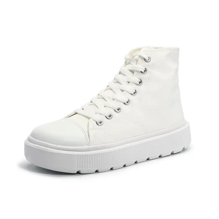 Femmes toile chaussures haut femme