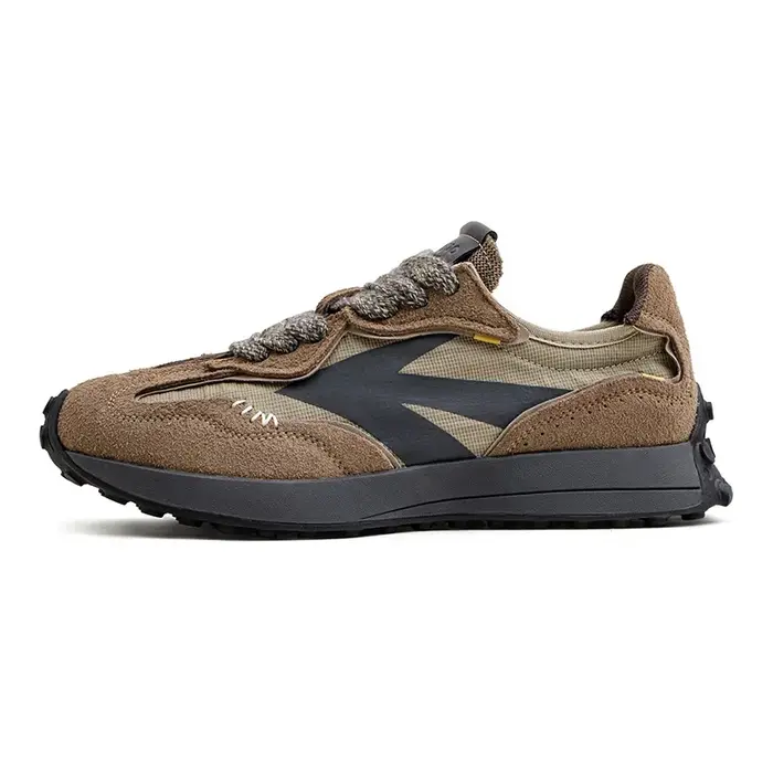 Maden Vintage noir à semelles épaisses Patchwork baskets décontracté printemps respirant chaussures de Jogging bas