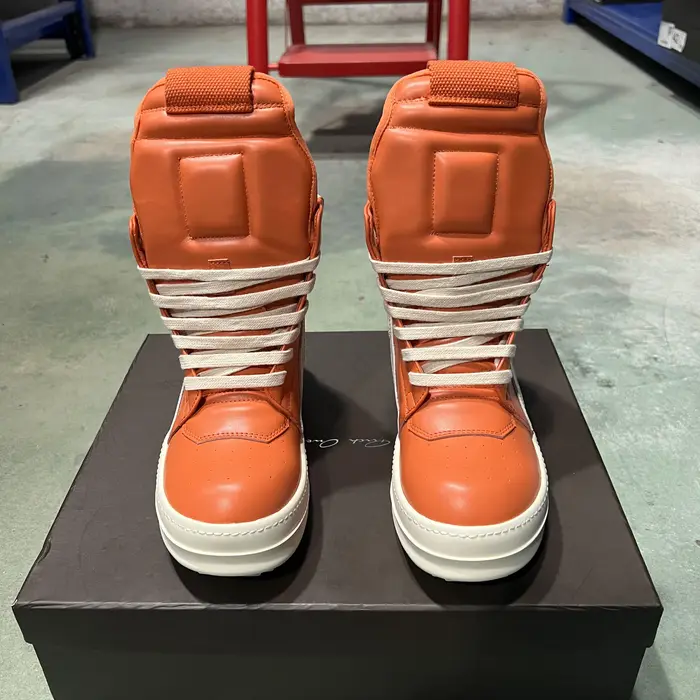 Marque décontracté hommes chaussure haut femmes Sneaker Orange Geobasket cuir Zip chaussure de luxe 