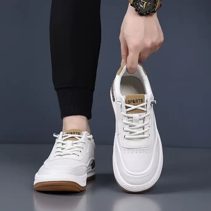 Chaussures décontractées en cuir pour hommes