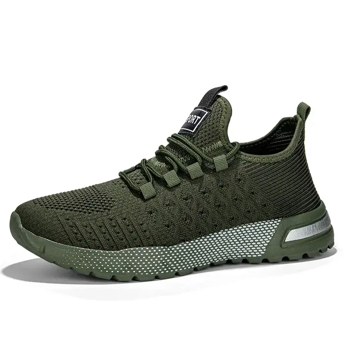 Chaussures de course légères et respirantes pour hommes, baskets de sport tendance à lacets, confort