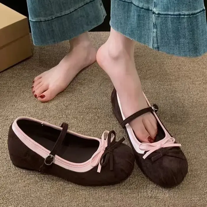 Chaussures Mary Jane roses pour femmes