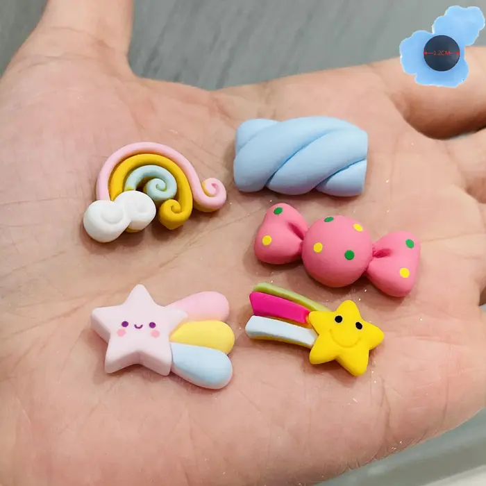 Breloques étoiles pour chaussures pour adultes et enfants, bonbons sucrés, décorations d'accessoires