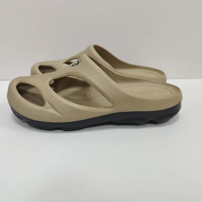 Sandales unisexes respirantes bicolores pour la maison et l'extérieur, chaussures à enfiler conforta