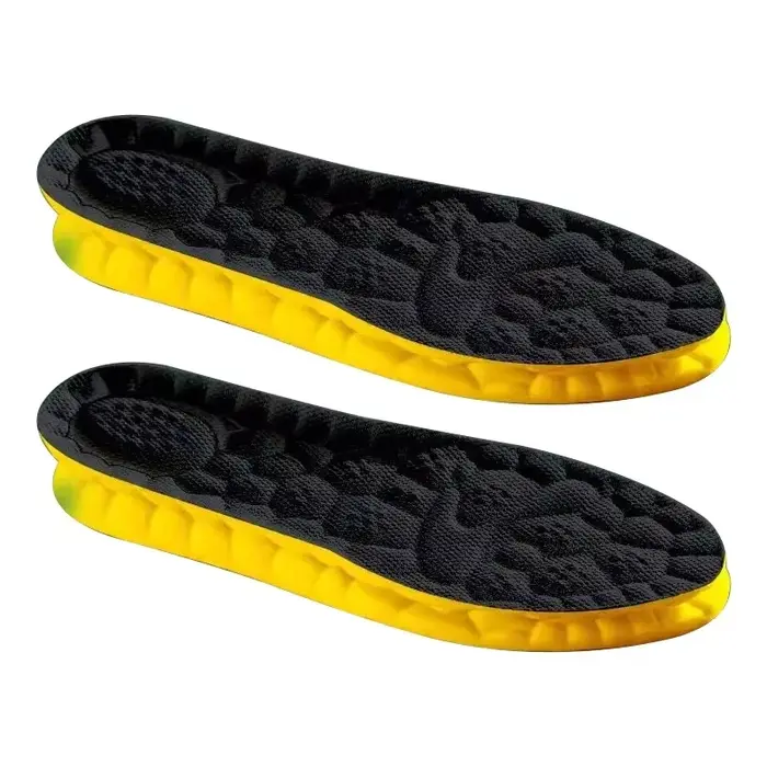 Semelle intérieure de sport 4D épaissie, absorption des chocs, absorption de la transpiration, anti-odeur, respirante, élastique, super douce, soutien orthopédique