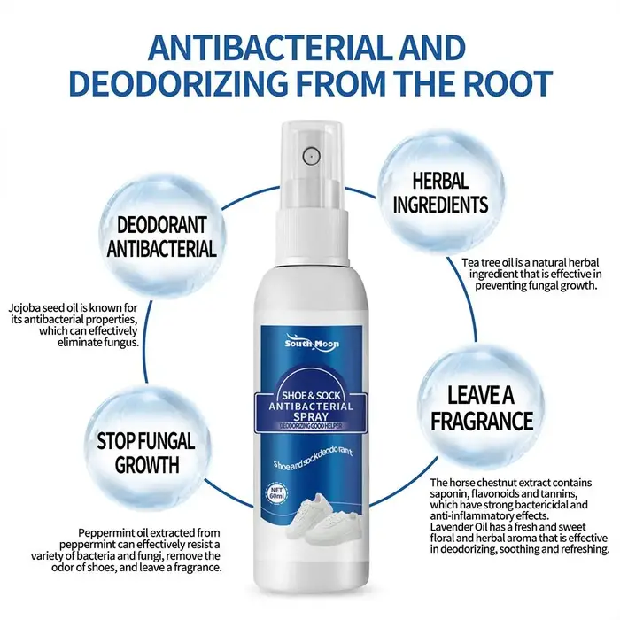 Spray désodorisant pour les odeurs des pieds