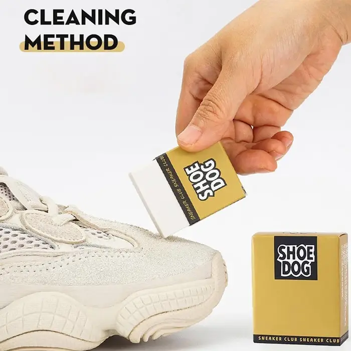 Gomme pour le nettoyage des chaussures