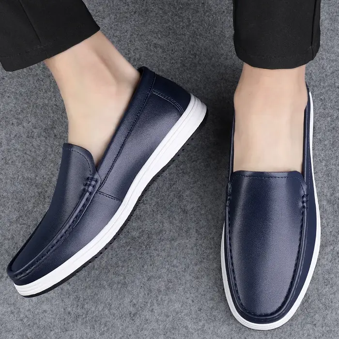 Chaussures en cuir véritable de haute qualité semelles de Massage bureau déplacements