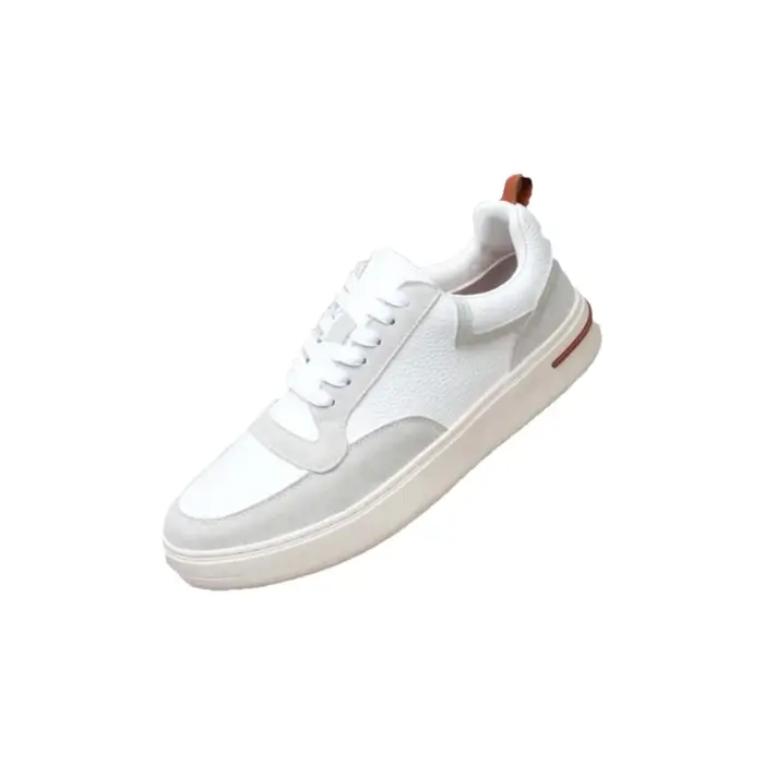 Baskets basses tendance pour hommes en cuir respirant