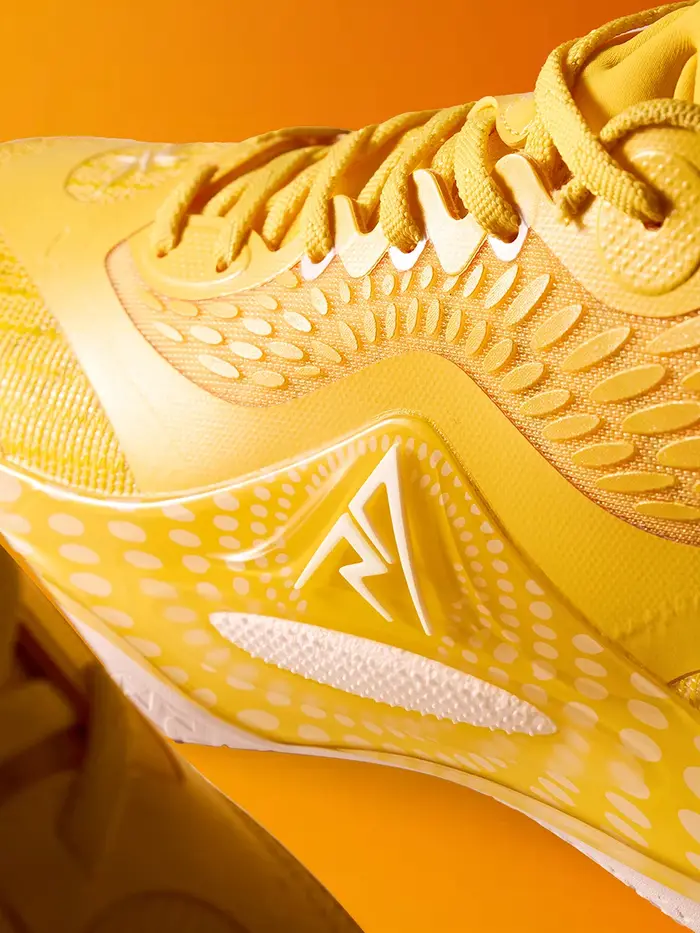 RIGORER AR2 'Sunrise' Austin Reaves Chaussures de basketball professionnelles pour hommes - Mousse Showtime sur toute la paume, dégradé Sunrise, anti-roulis