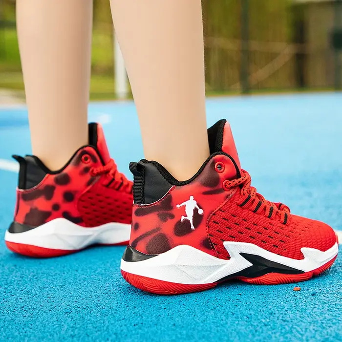 Nouveaux enfants chaussures de basket-ball garçon Original hommes professionnel enfants respirant bottes de basket-ball confortable athlétique coussin marque