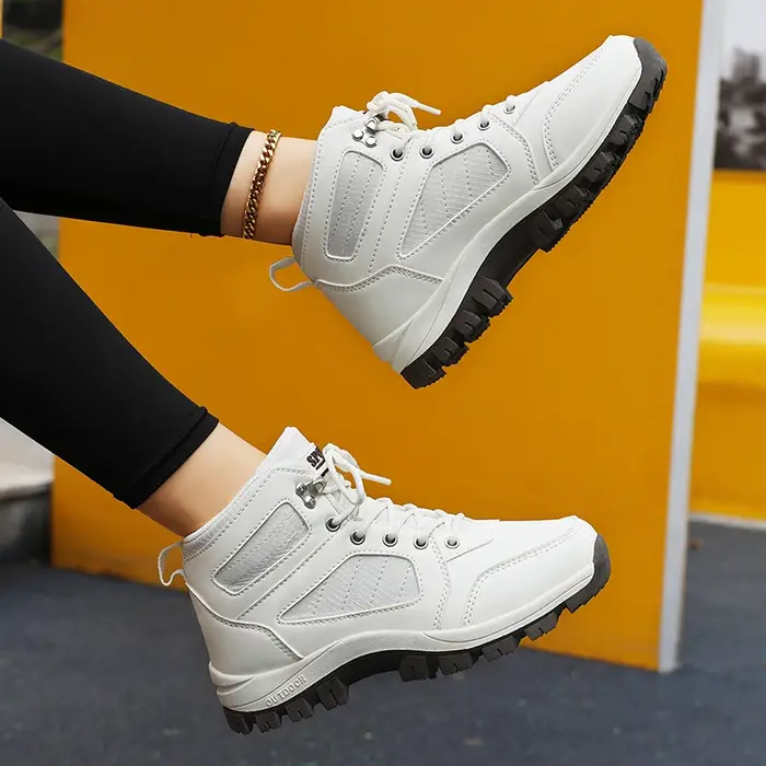 Femmes chaussures de sport blanc décontracté antidérapant chaussures de course en plein air randonné