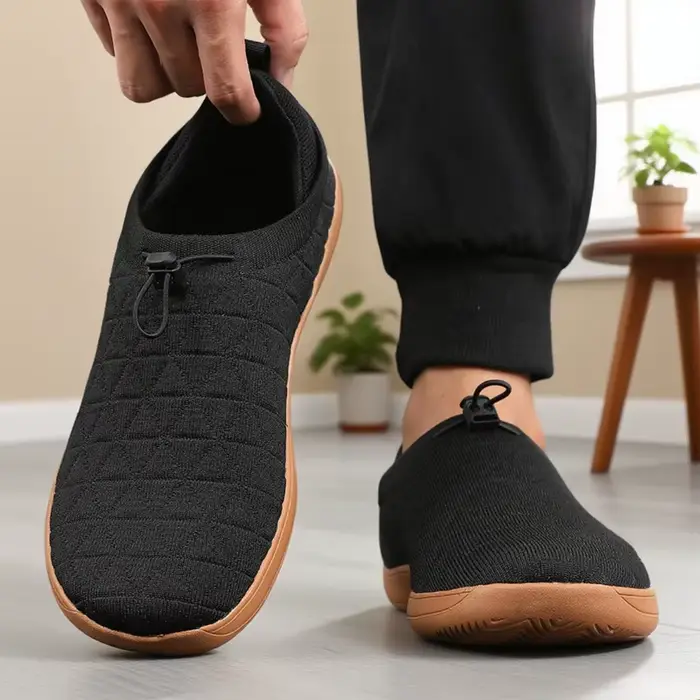 Nouveaux hommes pieds nus chaussures large orteil boîte minimaliste anti-dérapant