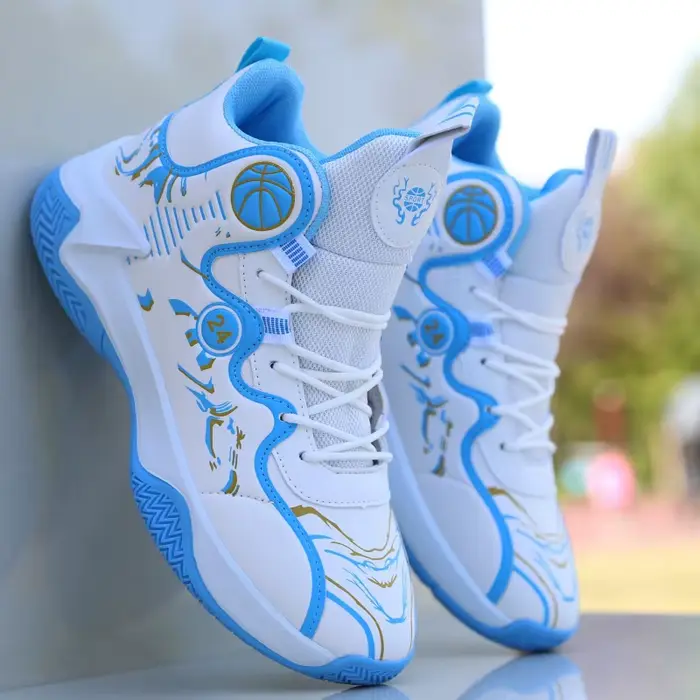 Chaussures de basketball montantes pour hommes, nouveau style automne-hiver, chaussures de sport pou