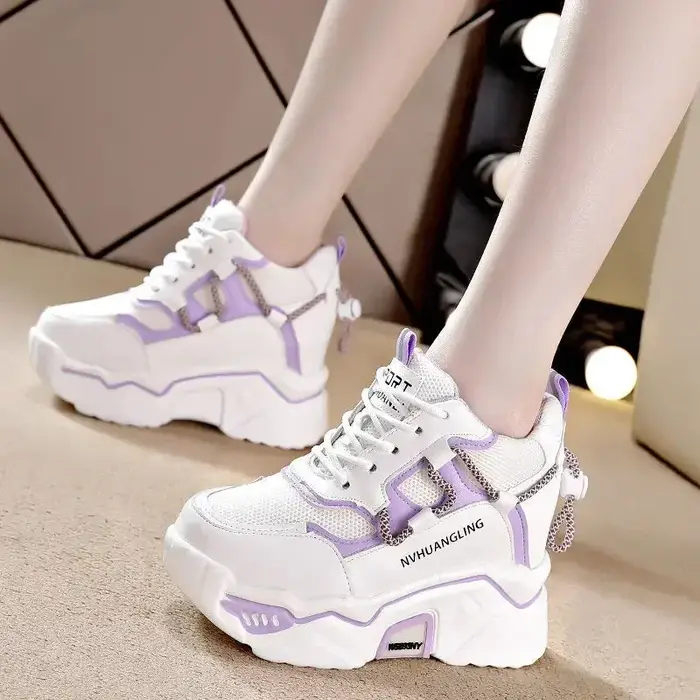 Baskets femmes chaussures de sport plate-forme maille respirant vulcanisé chaussure coin décontracté confort femme été Zapatos Mujer2024
