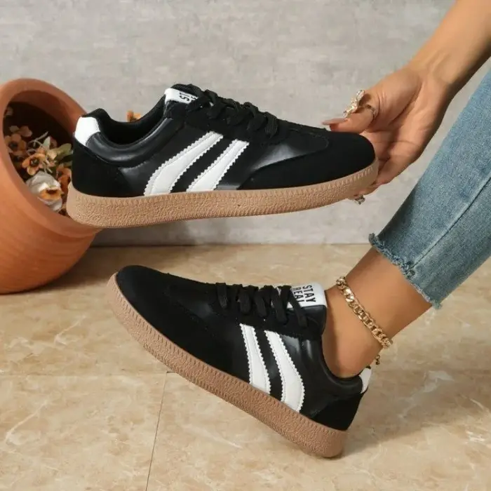 Chaussures décontractées confortables à lacets pour femmes, pour un usage quotidien, légères, respirantes et polyvalentes