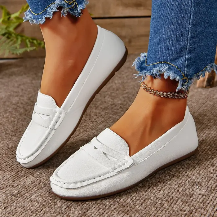 2025 nouvelles femmes chaussures plates en cuir mocassins baskets femme chaussures décontractées moc