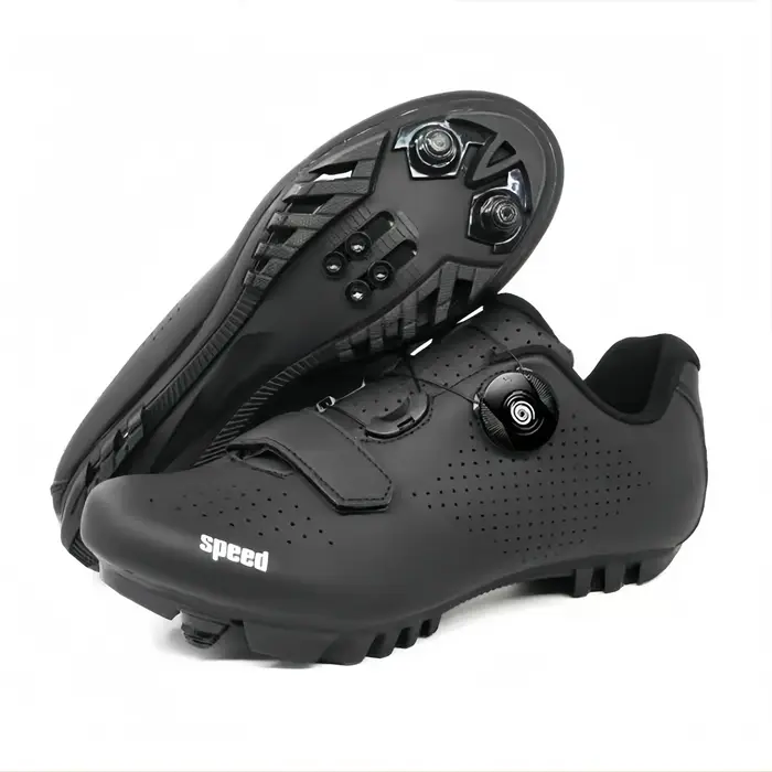 Chaussures de cyclisme professionnelles en plein air pour hommes, semelles en nylon plus légères, ti