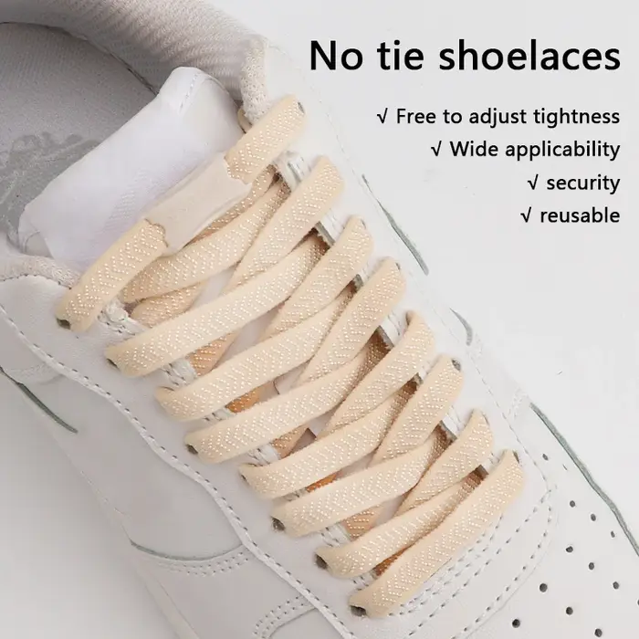 Lacets de chaussures élastiques pour enfants et adultes, 1 paire, pour baskets, rapides, pour sport