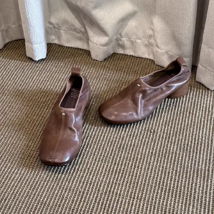 BANFANG femmes bout rond chaussures 5 cm été nouveau rétro doux décontracté mode polyvalent confortable de haute qualité paresseux chaussures pour personnes