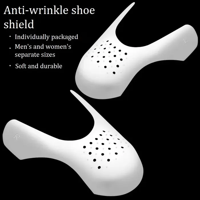 Lot de 2 protège-chaussures anti-plis pour baskets, support de bout de chaussure, protection anti-pl