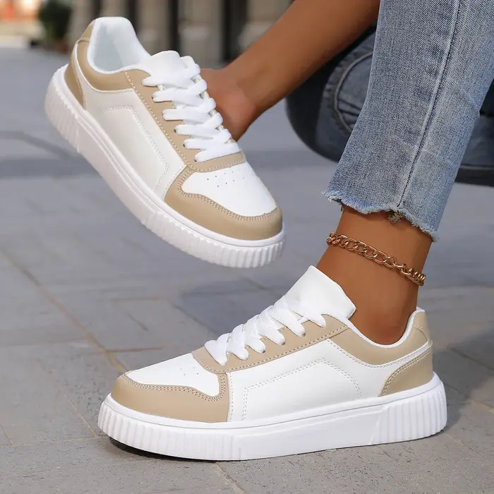 YRZL femmes baskets automne blanc chaussures léger semelle épaisse antidérapant Skatebaord chaussure